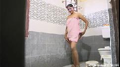 Indian bhabhi amrita taking shower